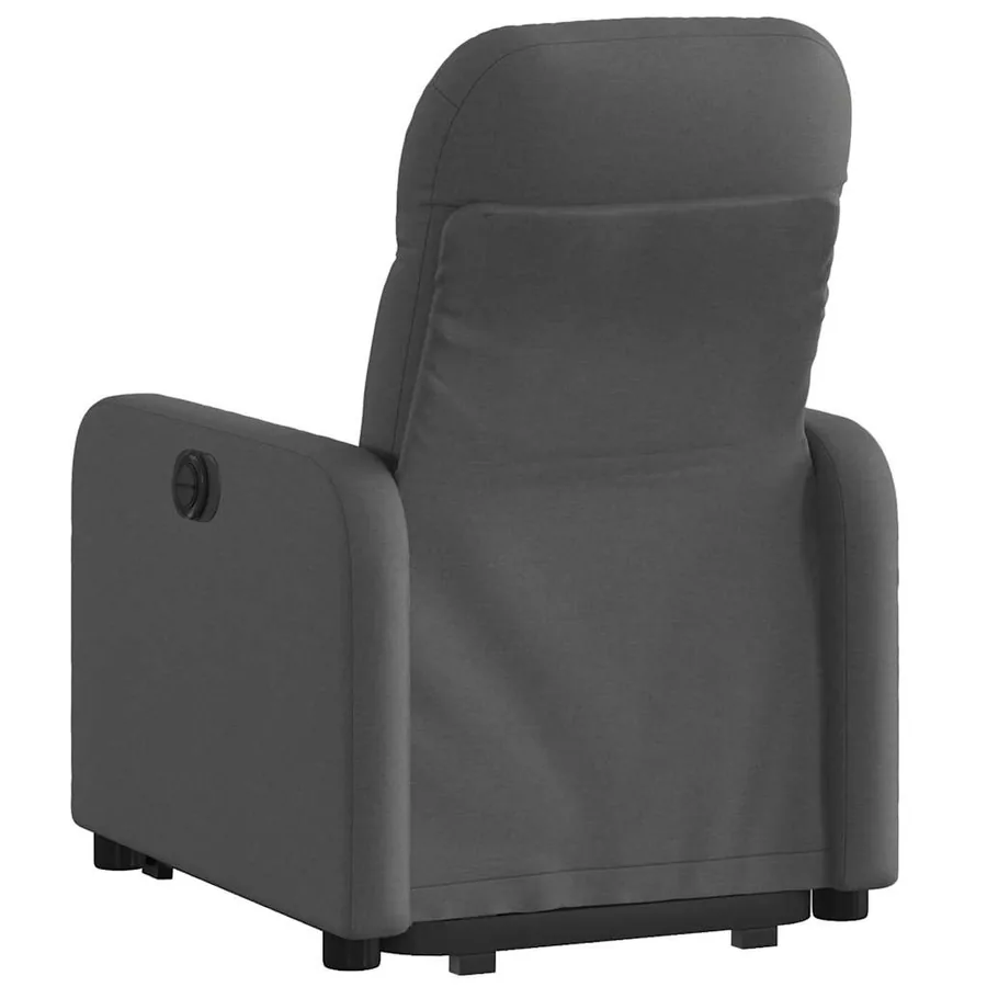Fauteuil inclinable électrique gris foncé tissu - 5