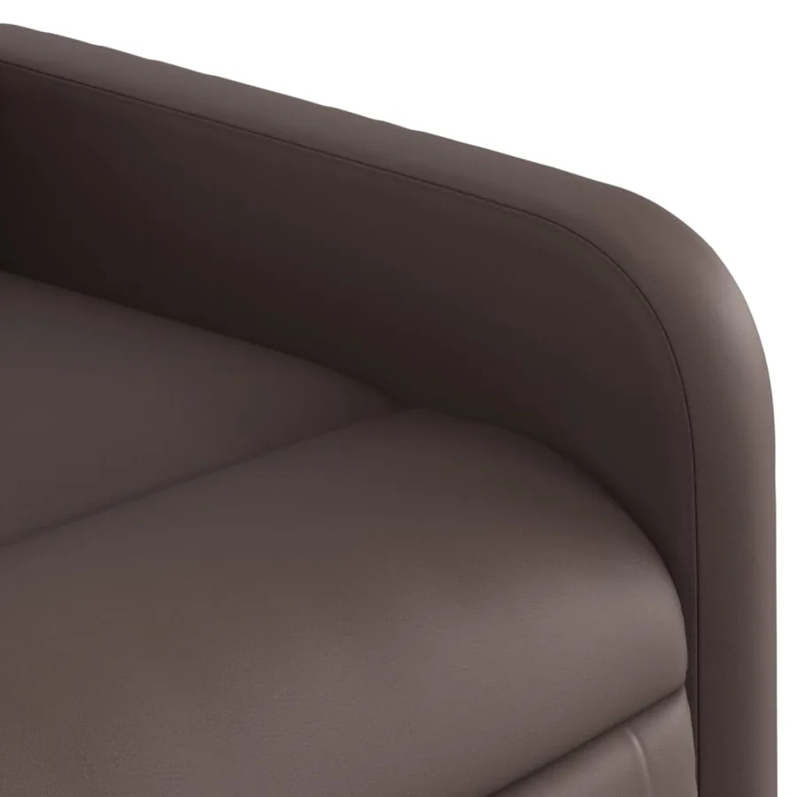 Fauteuil inclinable Marron Similicuir - 8