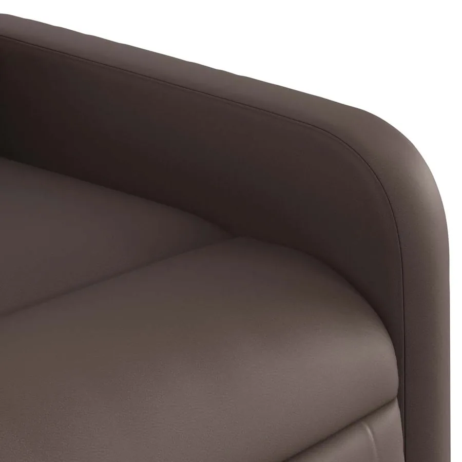 Fauteuil inclinable électrique marron similicuir - 12
