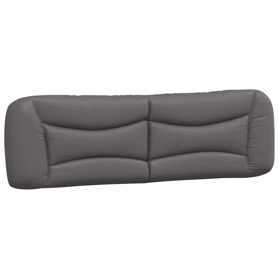 Lit avec matelas Hvar gris 180x200 cm similicuir - 5