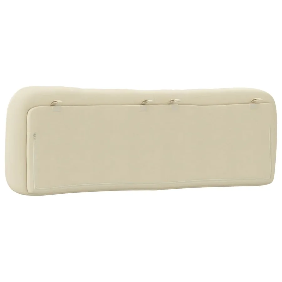 Coussin de tête de lit Hvar crème 160 cm tissu - 7