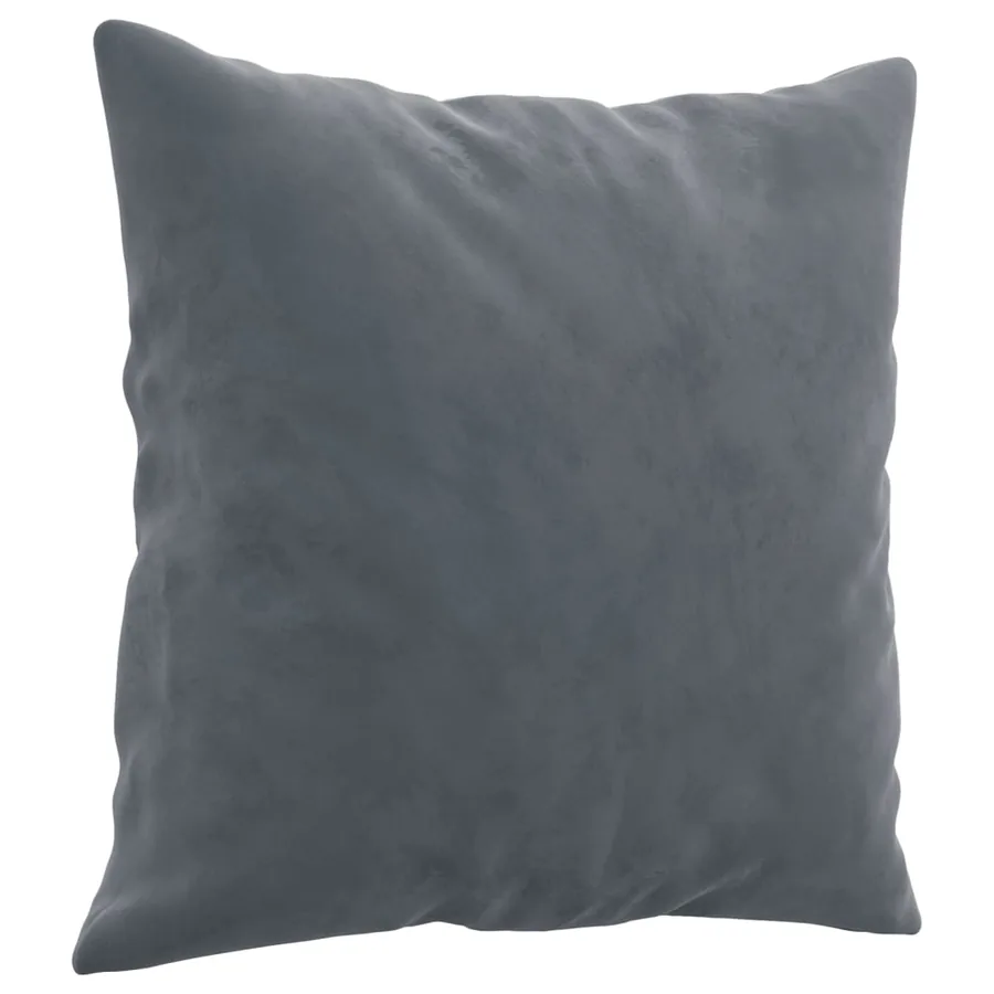 Ensemble de canapés 2 pcs avec coussins gris foncé velours - 5