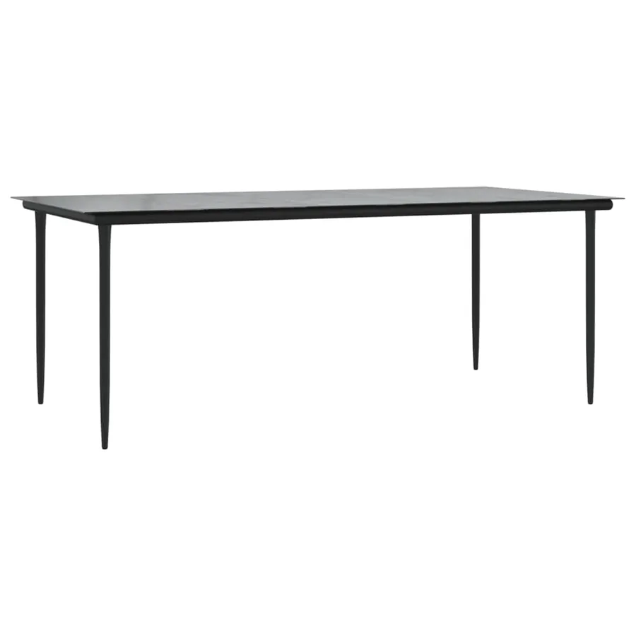 Ensemble à manger de jardin et coussins 7 pcs gris rotin - 4