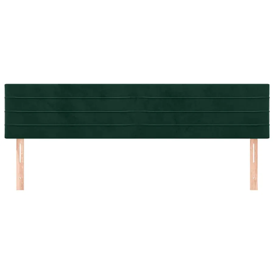 Têtes de lit Vert foncé 180x5x78/88 cm Velours - 3