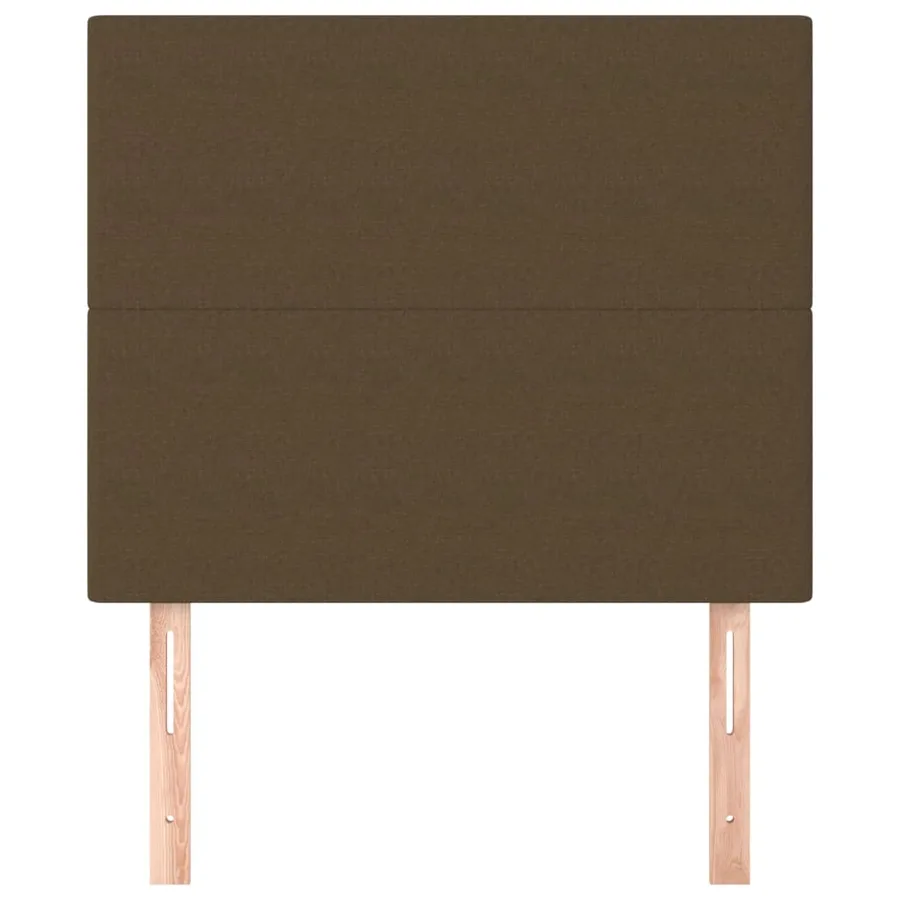 Tête de lit Marron foncé 90x5x118/128 cm Tissu - 3