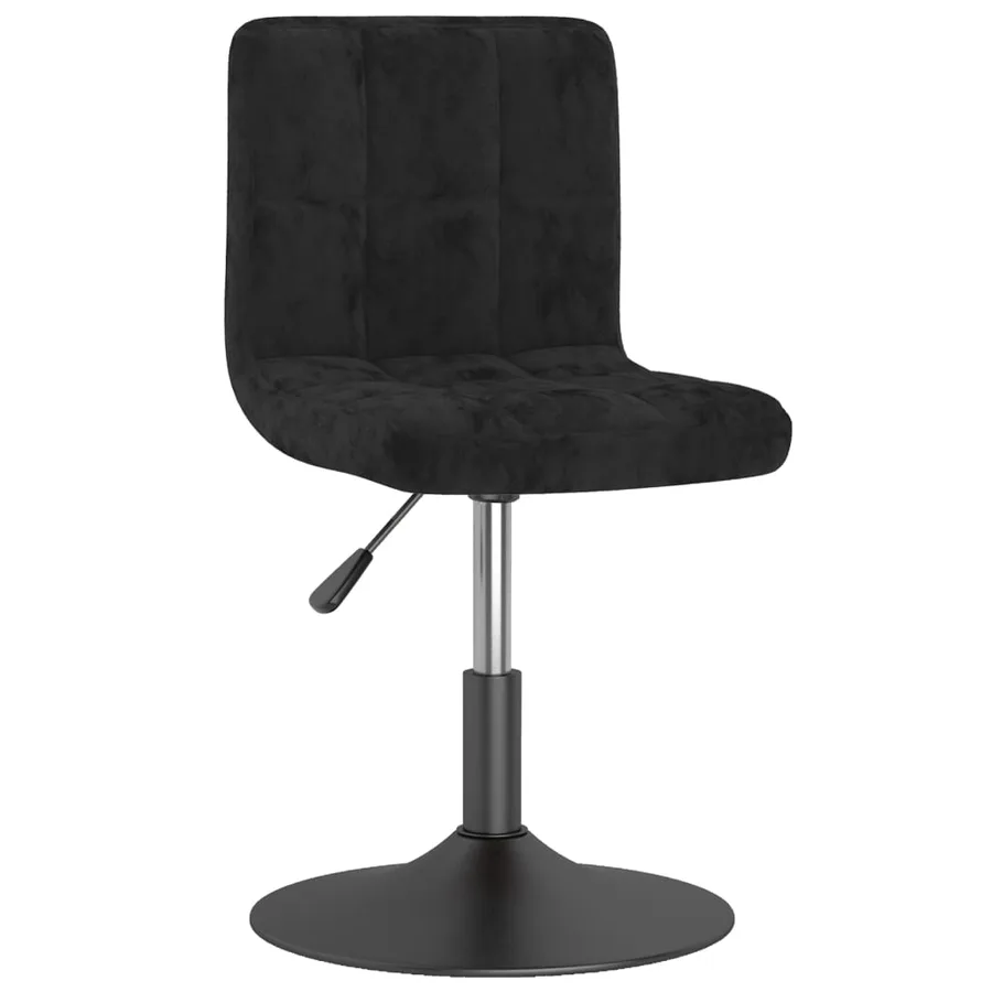 Chaises pivotantes à manger lot de 4 noir velours - 2