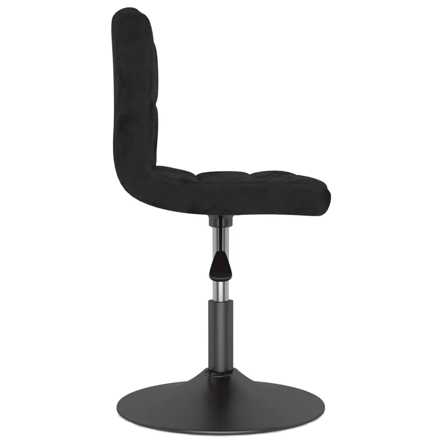 Chaises pivotantes à manger lot de 4 noir velours - 4