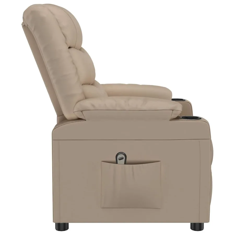 Fauteuil inclinable électrique Cappuccino Similicuir - 5