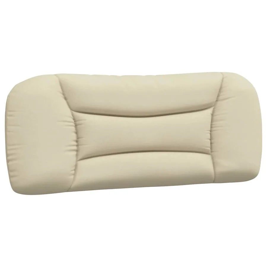 Cadre de lit sans matelas Hvar crème 100x200 cm tissu - 8