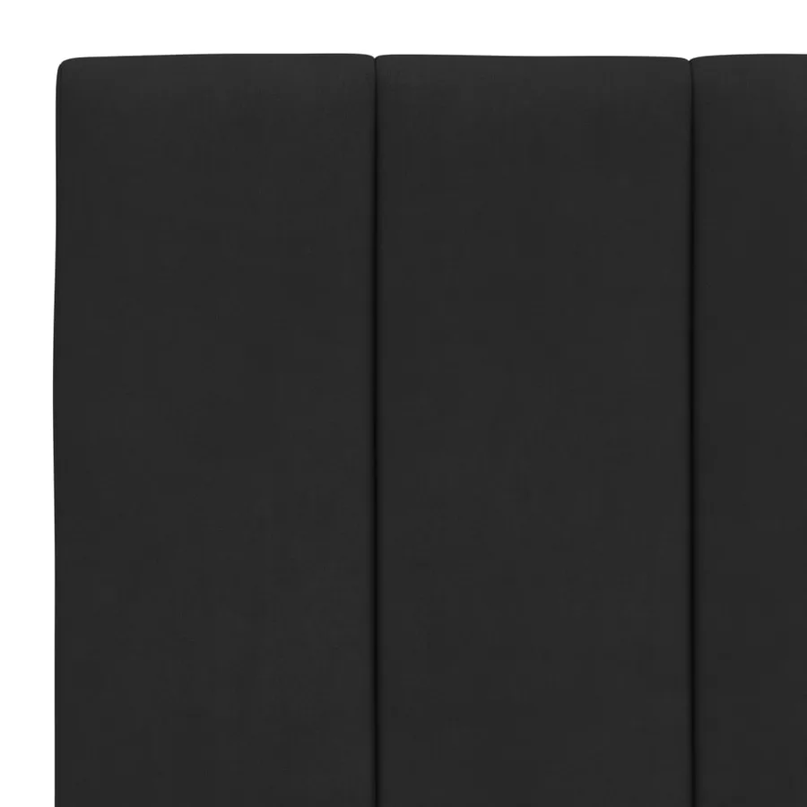 Cadre de lit avec LED sans matelas Hanko noir 80x200 cm velours - 11