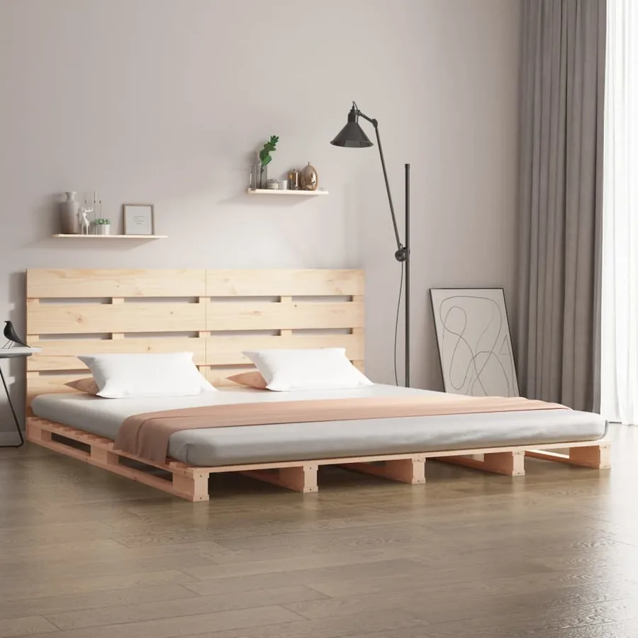 Cadre de lit sans matelas 180x200 cm bois massif de pin