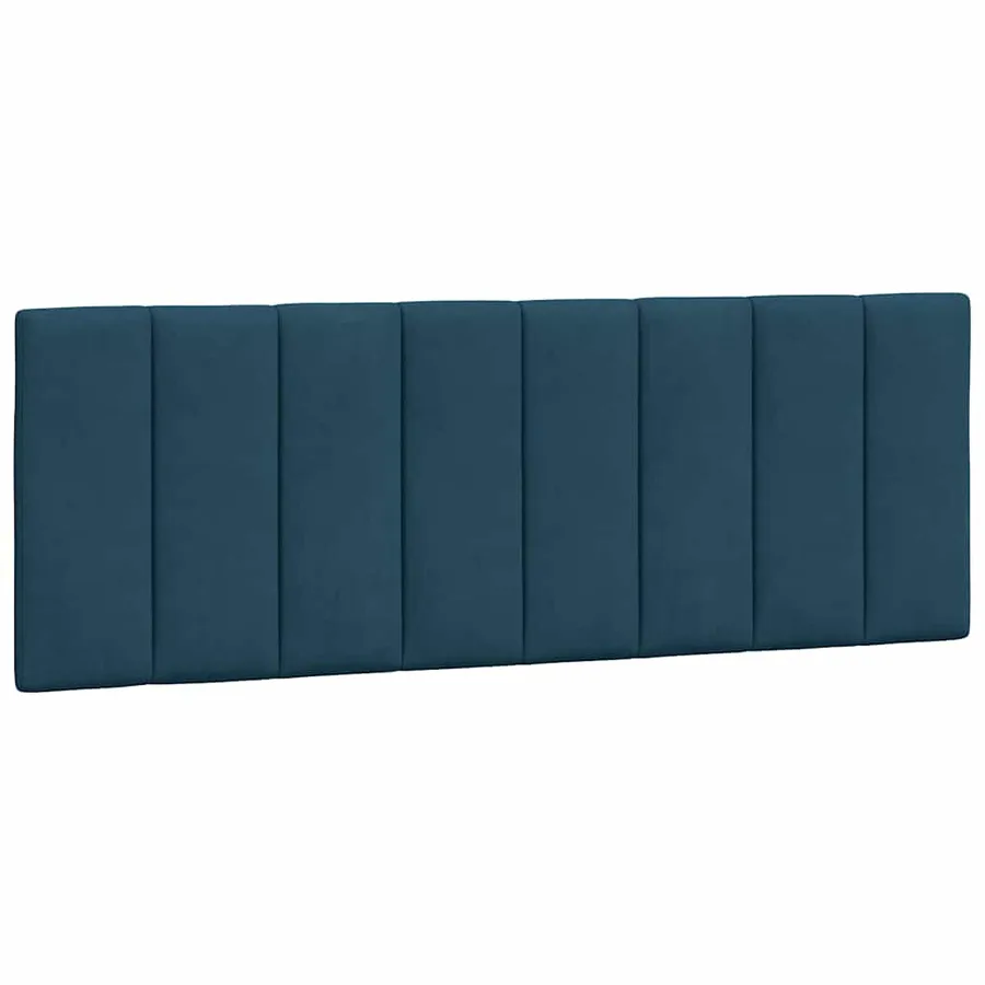 Cadre de lit avec LED sans matelas Hanko bleu 140x200 cm velours - 10