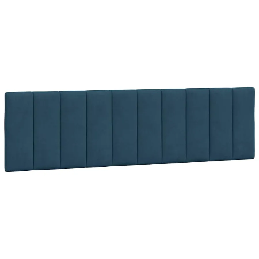 Cadre de lit sans matelas Hanko bleu 180x200 cm velours - 6