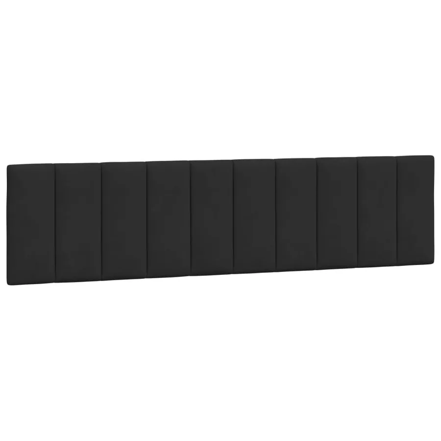 Cadre de lit avec LED sans matelas Hanko noir 200x200 cm velours - 10