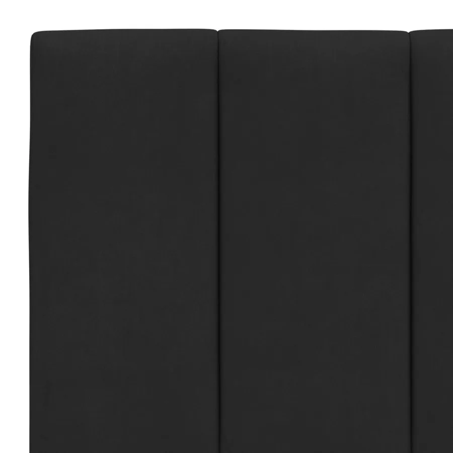 Cadre de lit avec LED sans matelas Hanko noir 200x200 cm velours - 11