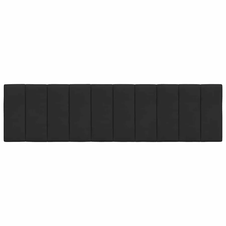 Coussin de tête de lit Hanko noir 180 cm velours - 5