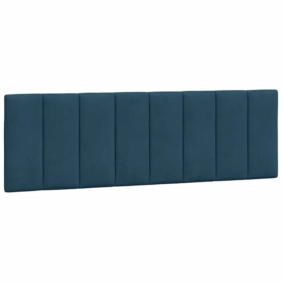 Cadre de lit sans matelas Hanko bleu 160x200 cm velours - 6