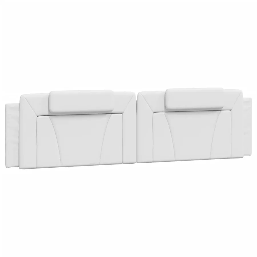 Lit Viana avec matelas blanc 200x200 cm similicuir - 5