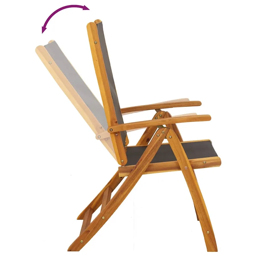 Ensemble à manger d'extérieur 7 pcs Bois d'acacia solide - 5