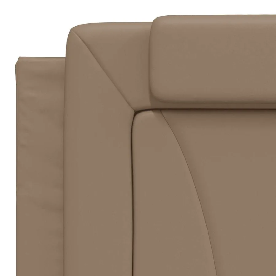 Cadre de lit Viana sans matelas cappuccino 180x200 cm similicuir - 9