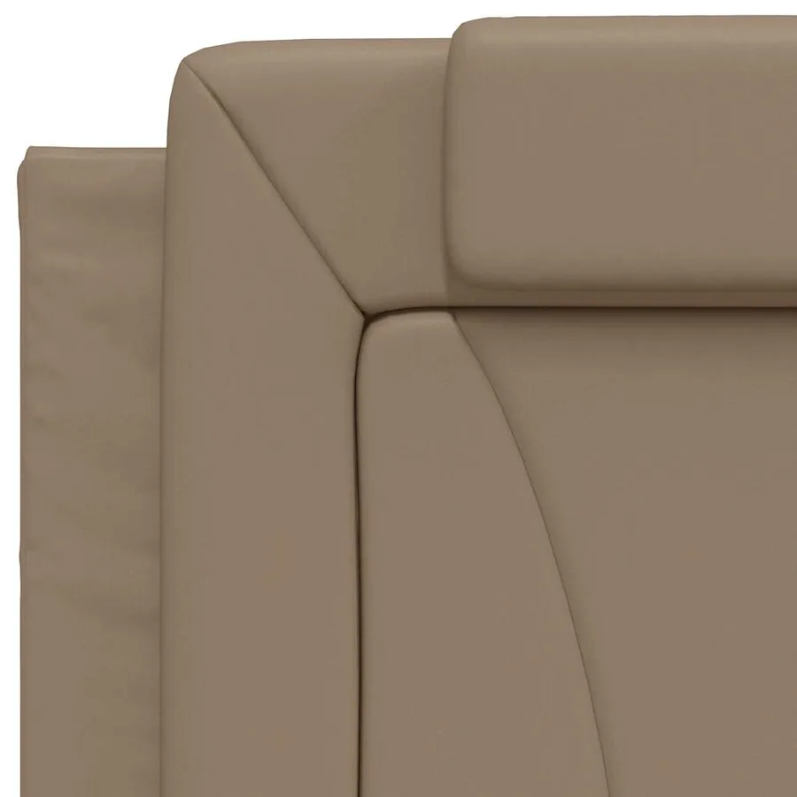 Cadre de lit Viana sans matelas cappuccino 80x200 cm similicuir - 9