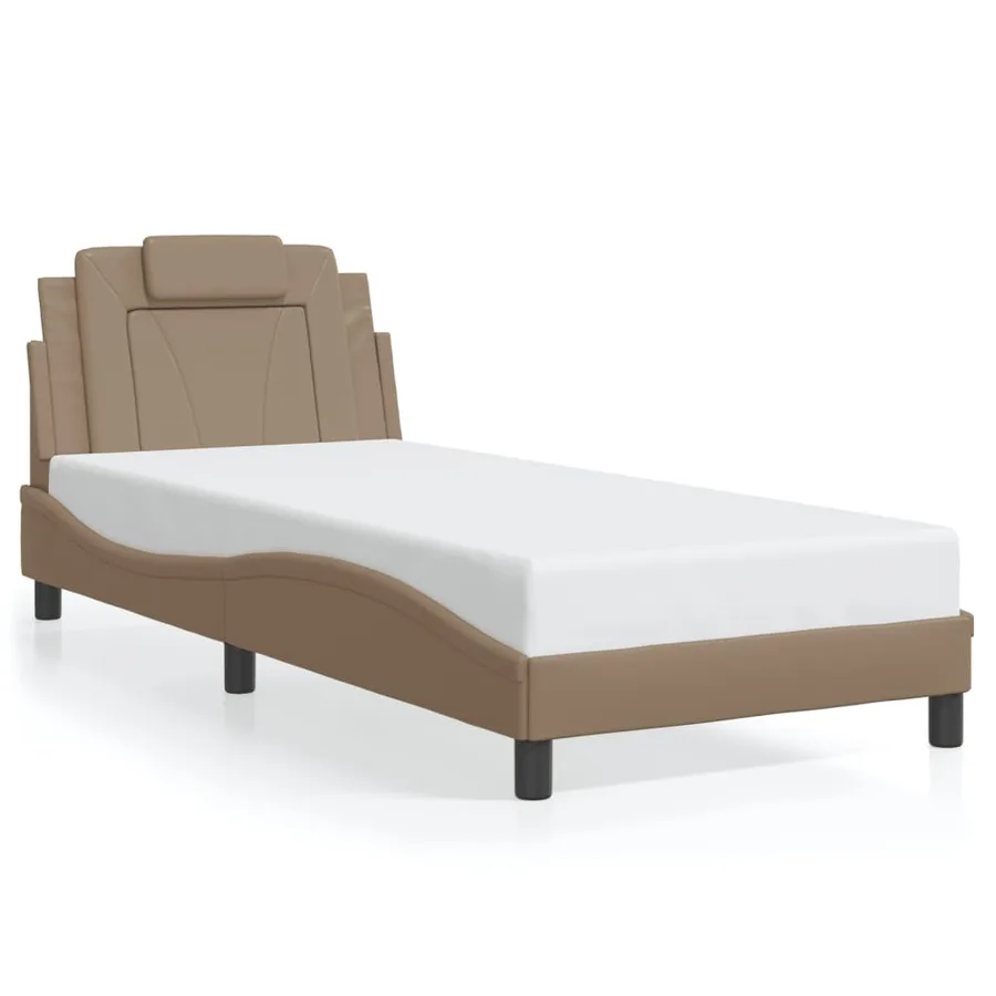 Cadre de lit Viana avec LED sans matelas cappuccino 80x200 cm - 5