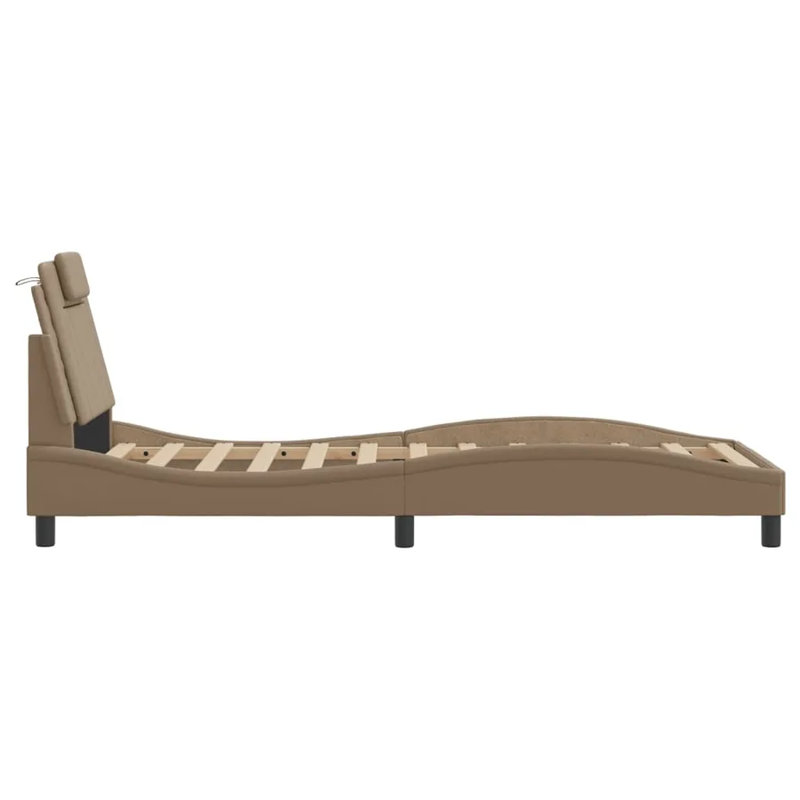 Cadre de lit Viana avec LED sans matelas cappuccino 80x200 cm - 9