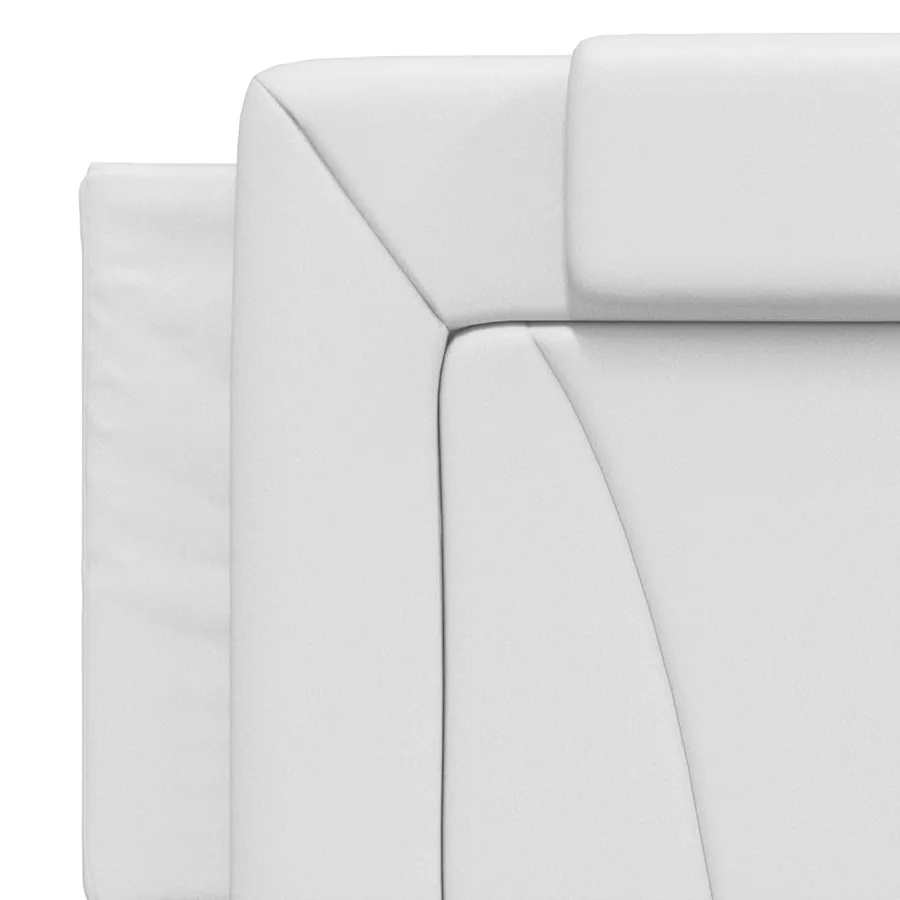 Cadre de lit Viana avec LED sans matelas blanc 160x200 cm - 11