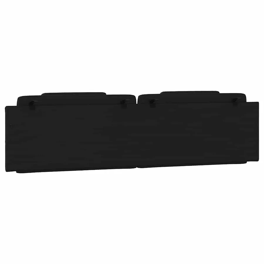 Coussin de tête de lit Viana noir 200 cm similicuir - 7