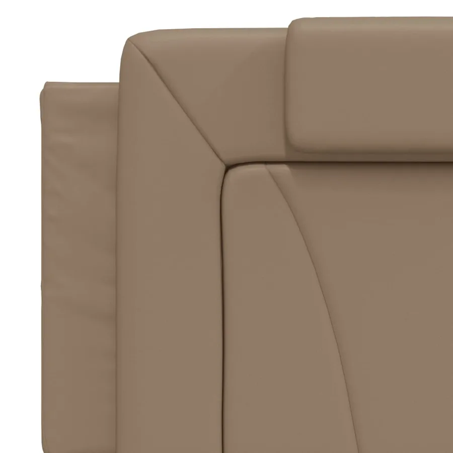 Lit Viana avec matelas cappuccino 160x200 cm similicuir - 7
