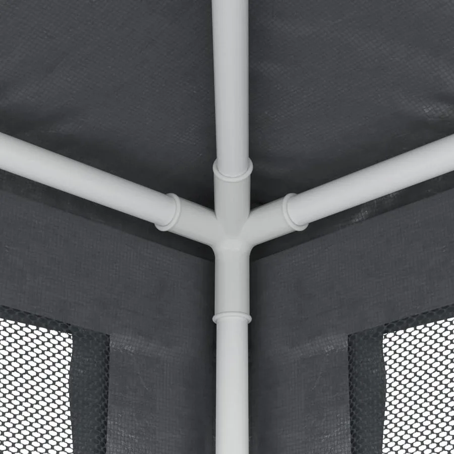 Tente de fête avec 8 parois latérales en maille Anthracite 3x9m - 6