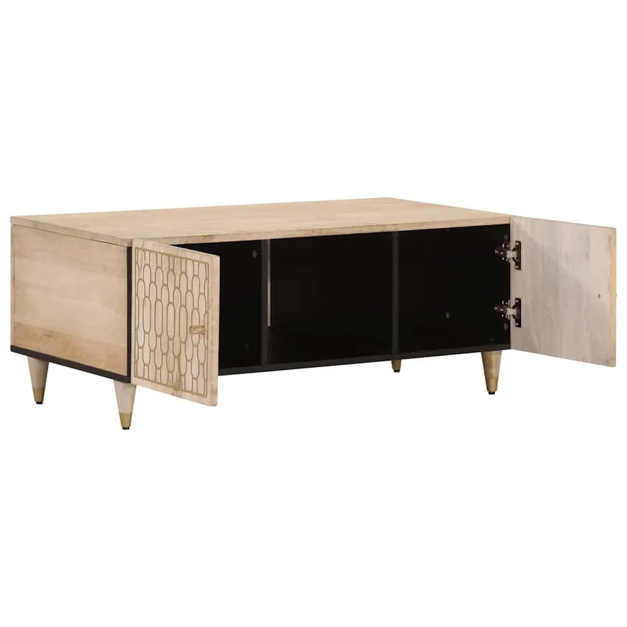 Table basse 100x54x40 cm bois de manguier massif - 2