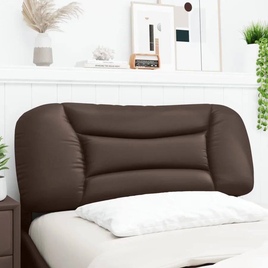 Coussin de tête de lit Hvar marron 100 cm similicuir - 3