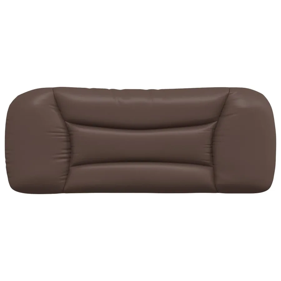 Coussin de tête de lit Hvar marron 100 cm similicuir - 5