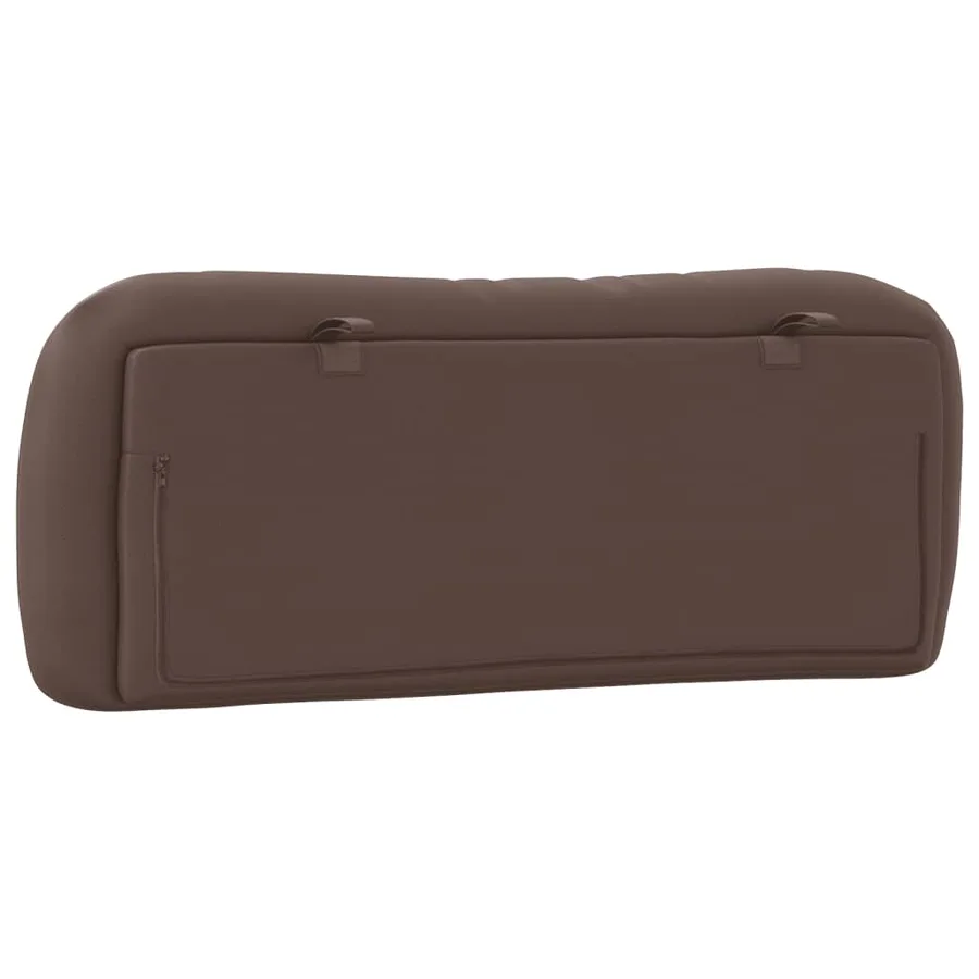 Coussin de tête de lit Hvar marron 100 cm similicuir - 7