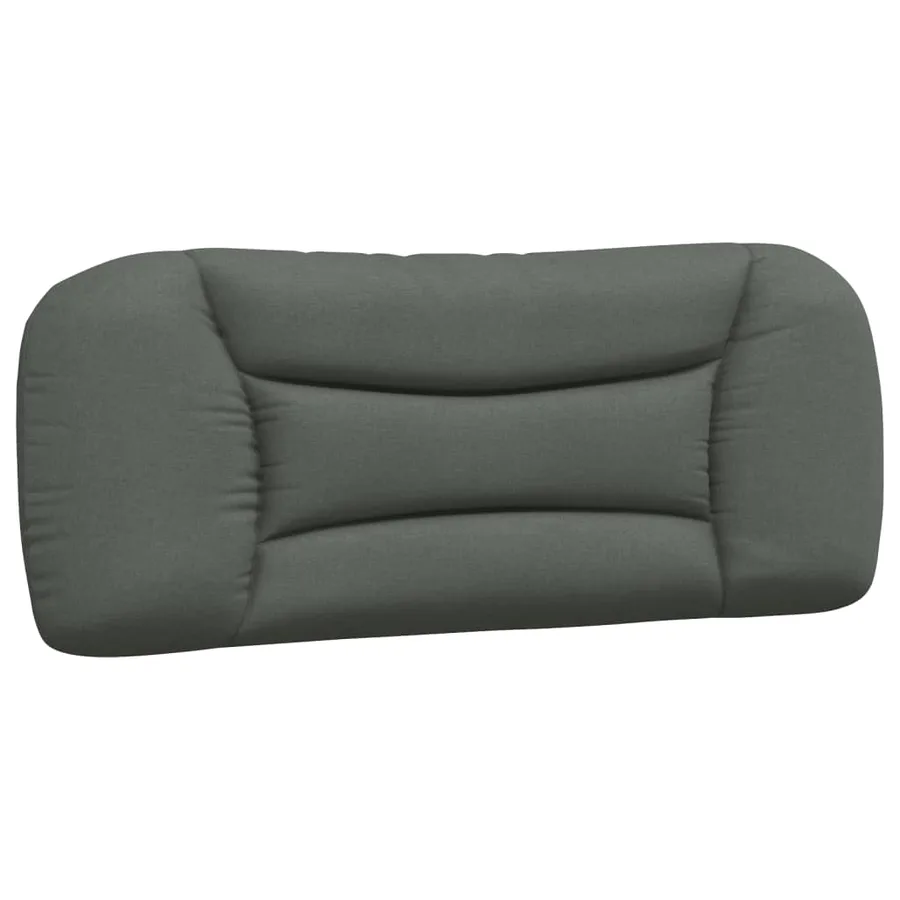 Lit avec matelas Hvar gris foncé 100x200 cm tissu - 5