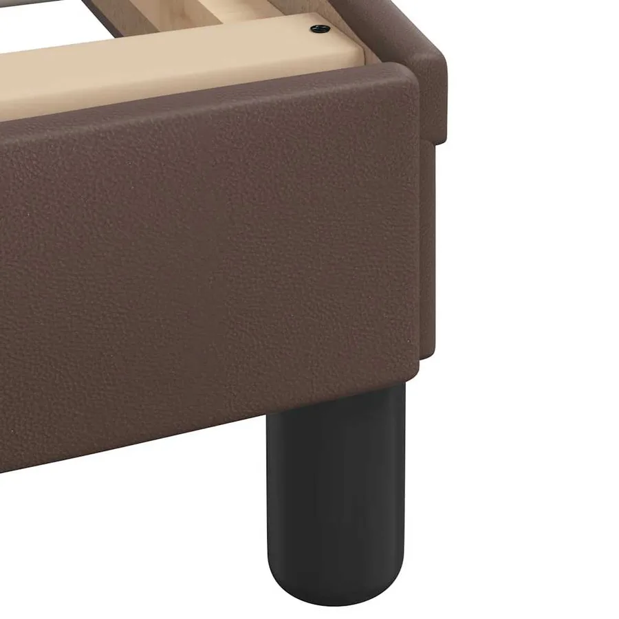 Cadre de lit sans matelas Hvar marron 100x200 cm similicuir - 10