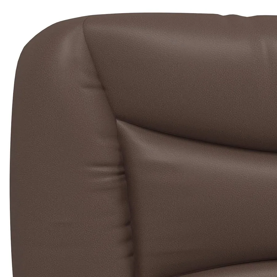 Cadre de lit sans matelas Hvar marron 100x200 cm similicuir - 9