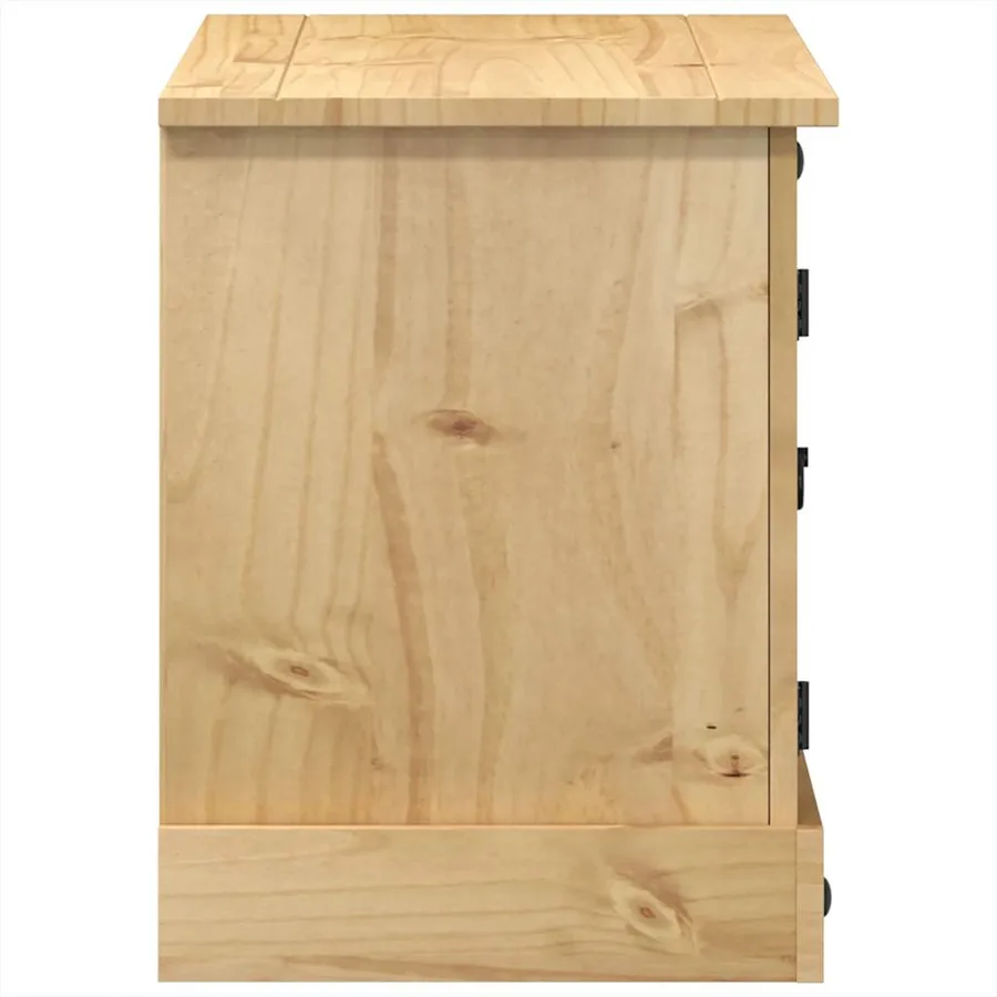 Meuble TV Corona 100x40x52 cm bois de pin massif - 5