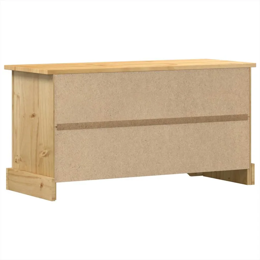 Meuble TV Corona 100x40x52 cm bois de pin massif - 6