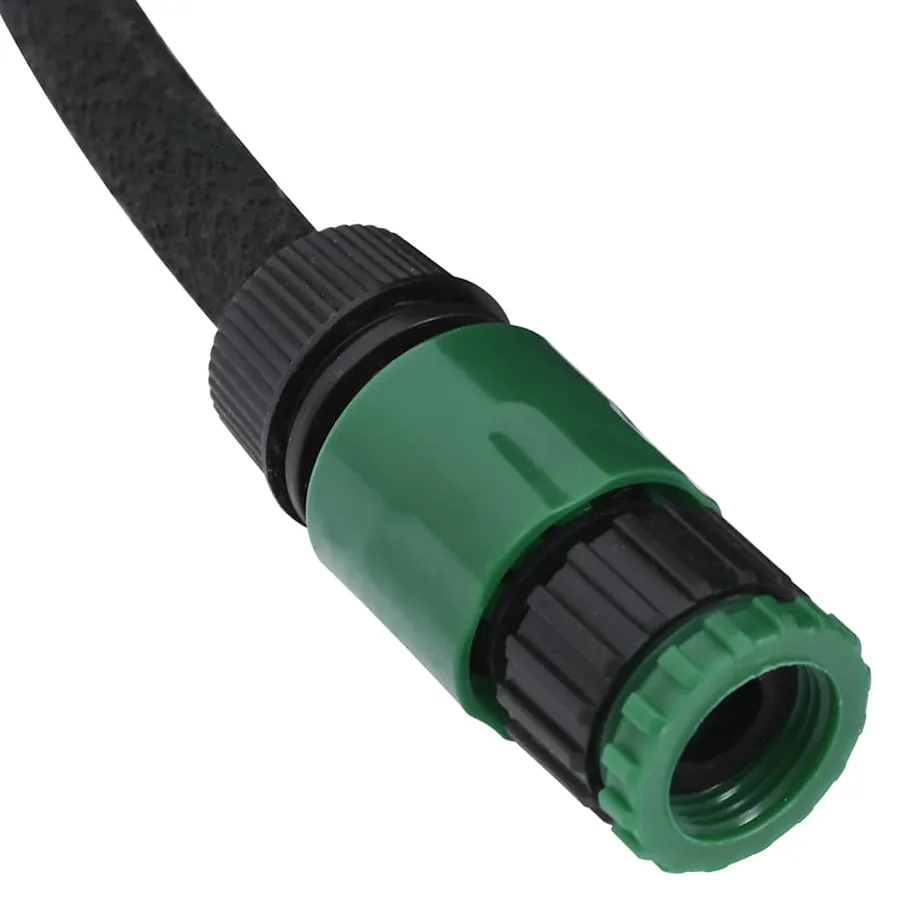 Tuyau d'arrosage de jardin noir 0,6" 100 m caoutchouc - 4