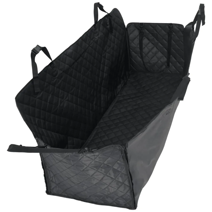 Housse de siège de voiture pour chien noir 137x46x50 cm - 2