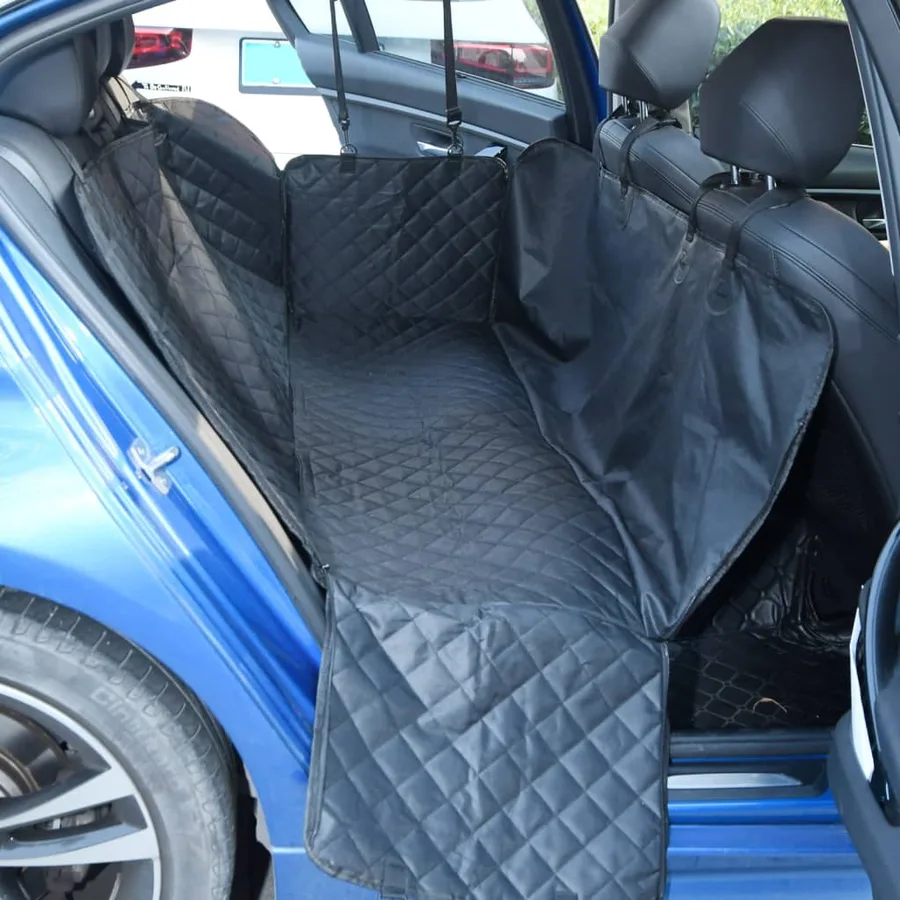 Housse de siège de voiture pour chien noir 137x46x50 cm - 3