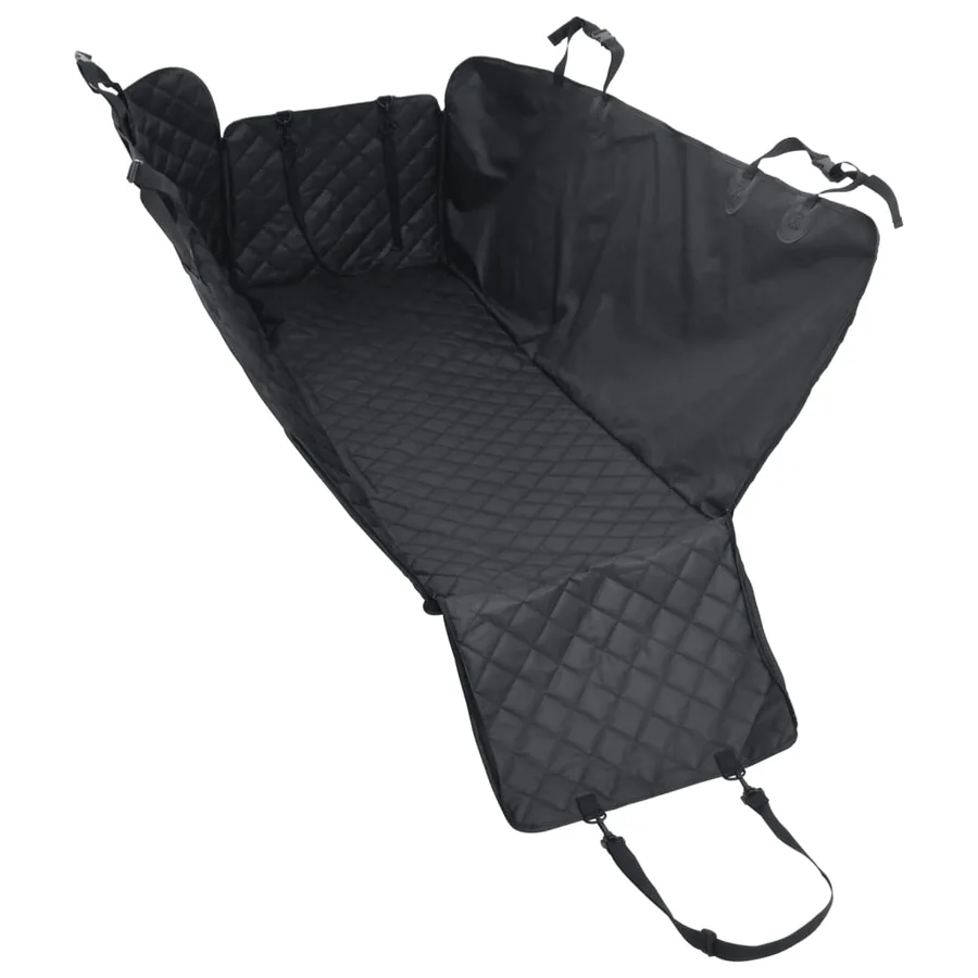Housse de siège de voiture pour chien noir 137x46x50 cm - 4