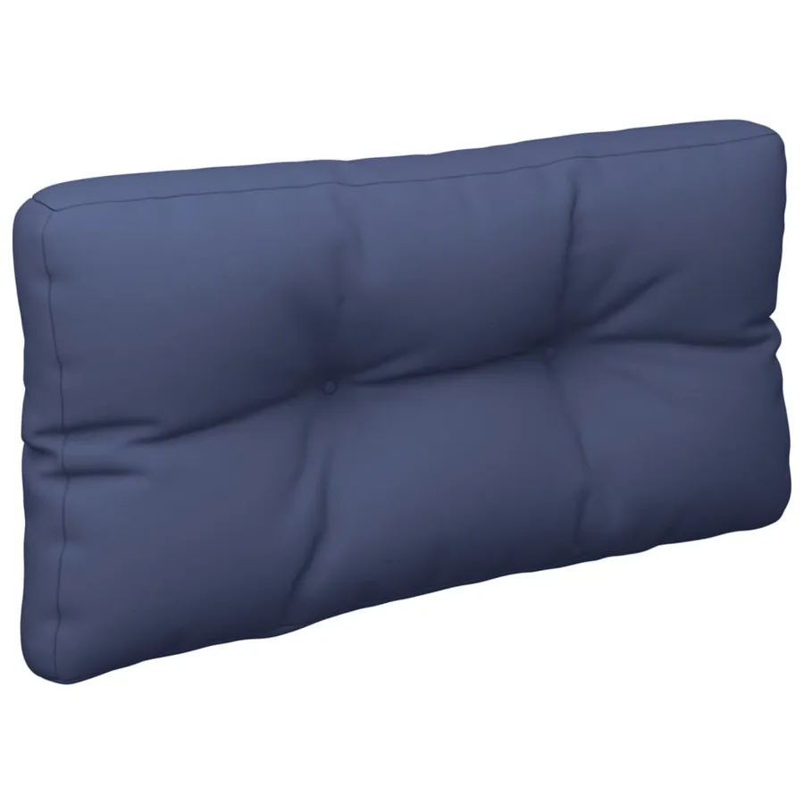Coussin de palette bleu marine 120x40x12 cm tissu - 2