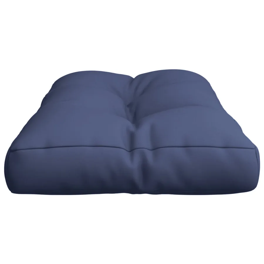 Coussin de palette bleu marine 120x40x12 cm tissu - 5