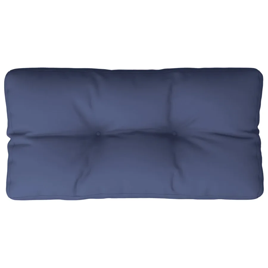 Coussin de palette bleu marine 120x40x12 cm tissu - 6