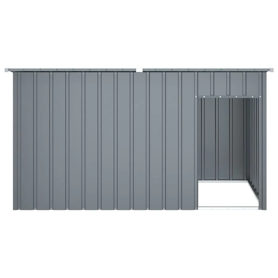 Niche pour chien avec toit anthracite acier galvanisé - 4