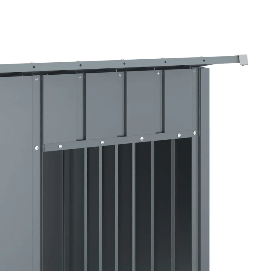 Niche pour chien avec toit anthracite acier galvanisé - 7