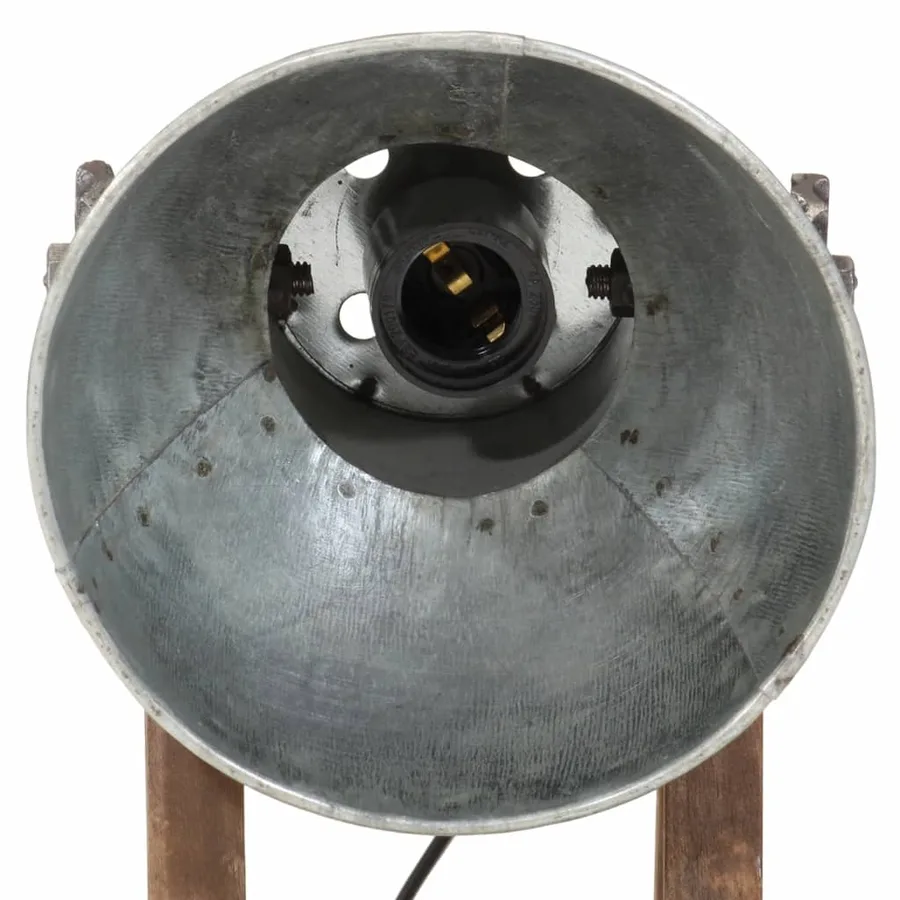 Lampe de bureau 25 W argent vintage 30x17x40 cm E27 - 6